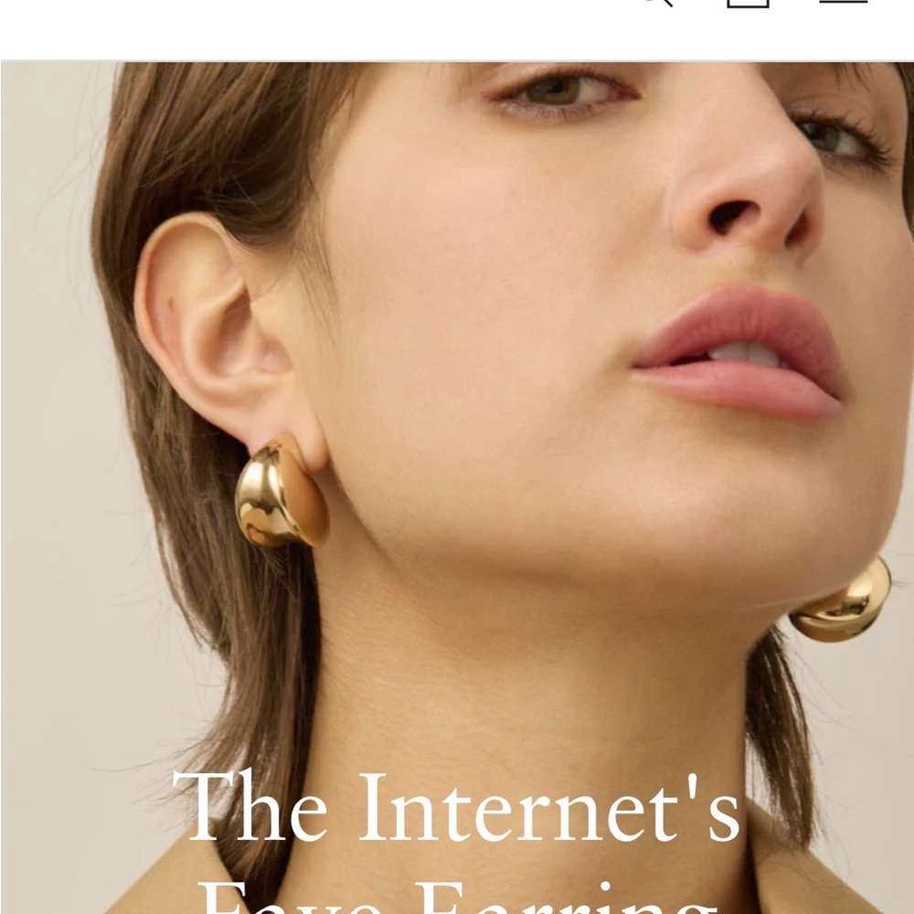 Jenny Bird Gold Chunky Hoop Earrings